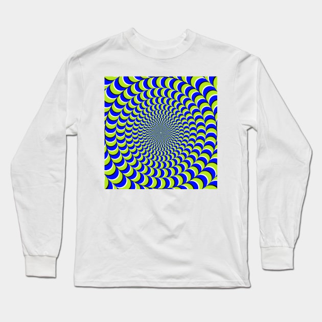 Op Art Wheel Long Sleeve T-Shirt by rastyrcom